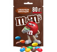 Драже M&Ms с молочным шоколадом 80г