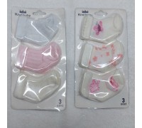 Носочки в наборе 3 пары, для новорожденных хлопок 1мес+