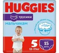 Трусики-подгузники Huggies для мальчиков 5 (13-17 кг) 15 шт.