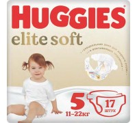 Huggies Подгузники Elite Soft  5 (11-22 кг) 17 шт