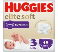 Huggies Elite Soft трусики 3 (6-11кг) 48 шт.