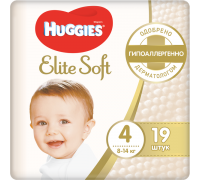 Huggies Подгузники Elite Soft  4 (8-14 кг) 19 шт