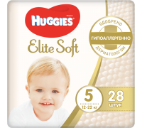 Подгузники Huggies Elite Soft 5 (12-22 кг) 28 шт.