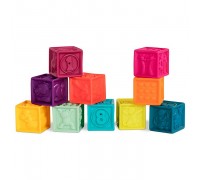   Резиновые кубики в сумочке  10 шт 6 мес+ 19022