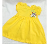 Желтое платье Breeze с единорогом 