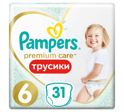 Подгузники-трусики Pampers Premium Care Pants 17+кг 31 шт