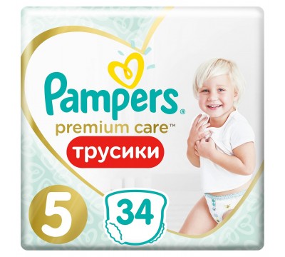 Подгузники-трусики Pampers Premium Care Pants 12-17кг 34шт