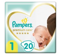 Подгузники Pampers Premium Care 1 2-5кг 20 шт