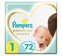 Подгузники Pampers Premium Care 1 2-5кг 72шт