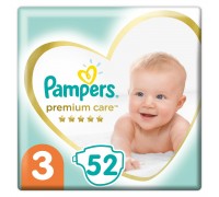 Подгузники Pampers Premium Care 3 6-10кг 52шт