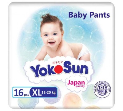 Подгузники-трусики YokoSun XL 12-20кг 16 шт