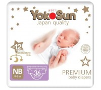 Подгузники YokoSun premium Nb 0 до 5кг 36 шт