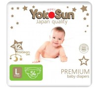  Подгузники YokoSun premium  L 9-13кг 54шт