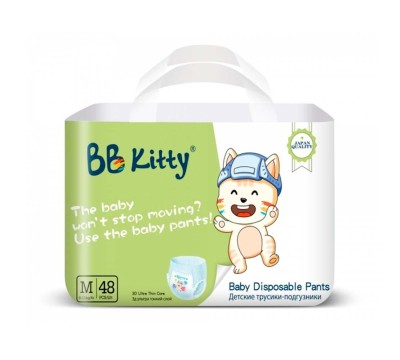 Подгузники-трусики BB Kitty PREMIUM размер M 6-11 кг 48 шт Подгузники-трусики BB Kitty PREMIUM размер M 6-11 кг 48 шт