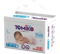 Подгузники TomiKo comfort + 1/Nb (2-5 кг) 21 шт