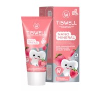 Tiswell зубная паста реминерализующая с наногидроксиапатитом без фтора детская от 1 года 60 гр/клубника со сливками