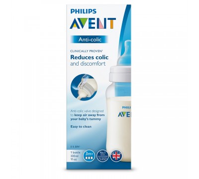 Детская бутылочка серии Anti-colic Philips Avent SCY103/01, 260 мл, 1 мес.+