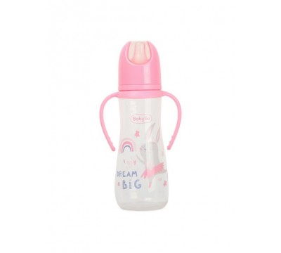 Бутылочка антиколиковая Baby с ручками 250 мл (2 соски в комплекте)