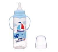 Бутылочка для кормления «Морское приключение» детская, с ручками, 250 мл, от 0 мес.