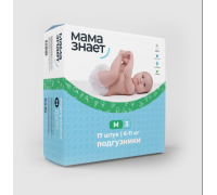 Подгузники Мама Знает M 6-11кг 17 шт.