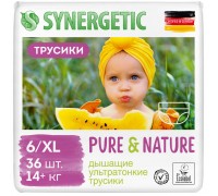 Трусики Synergetic Pure&Nature ультратонкие 6 (14+  кг) 36 шт