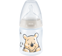 Бутылка FC+ Winnie the Pooh Bear 150 мл ТЕРМ  0-6 мес, средний поток, Силиконовая соска