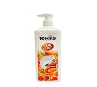 Гель для мытья посуды, овощей и детских принадлежностей Tomiko,  грейпфрут, 1л.