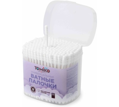 Tomiko ватные палочки Универсальные 200 шт