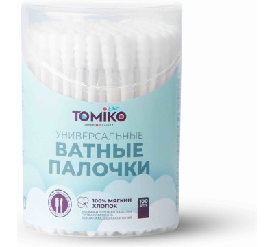 Tomiko ватные палочки Premium 100 шт