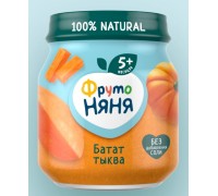 Пюре ФрутоНяня Батат-тыква с 5 мес 110 г Пюре ФрутоНяня Батат-тыква с 5 мес 110 г
