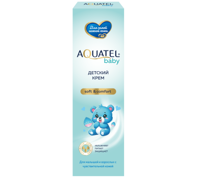 Крем детский AQUATEL Baby хлопковое молочко 0+ 75 мл