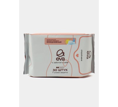 Прокладки EVA 30 шт ежедневные  2 кап 