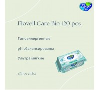  Влажные салфетки Flovell care bio 120 шт антибактериальные