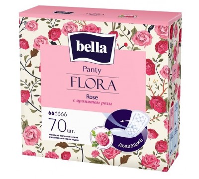 Прокладки ежедневные bella Panty Flora 70 шт. Rose 