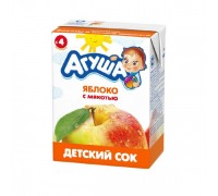Сок Агуша яблоко с мякотью (с 4 мес.) 0,2 л ск 7
