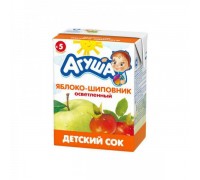 Сок Агуша яблоко шиповник осветленный (с 5 мес.) 0,2 л