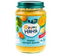 Пюре ФрутоНяня Индейка-картофель-брокколи с 9 мес 190 г Пюре ФрутоНяня Индейка-картофель-брокколи с 9 мес 190 г