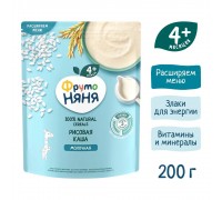  Молочная каша ФрутоНяня  Рисовая 200 гр. 4мес +