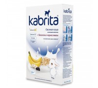 Каша Kabrita овсяная на козьем молоке с бананом и черносливом 180г с 6 месяцев