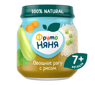Пюре ФрутоНяня Овощное рагу с 7 мес 110 г