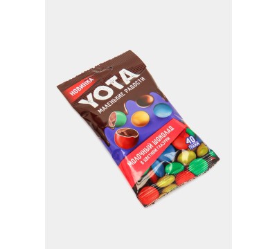 Драже молочный шоколад в цветной глазури «Yota», 40 г