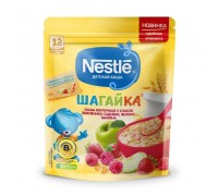 Каша Nestle ШАГАЙКА молочная 5 злаков яблоко-земляника-малина 200г с 12 меcяцев