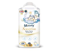 Трусики BB KITTY Sensitive L (9-14кг) 50 шт. Трусики BB KITTY Sensitive L (9-14кг) 50 шт.
