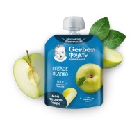 Пюре Gerber яблоко пауч 90г с 4 месяцев