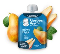 Пюре Gerber спелая груша 90г