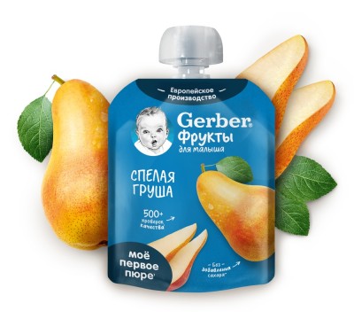 Пюре Gerber спелая груша 90г