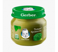 Пюре Gerber капуста брокколи 80гр с 4 месяцев