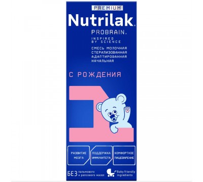 Молочная смесь Nutrilak Premium 1 с рождения  200 мл готовая 