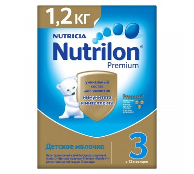 Смесь молочная Nutrilon Premium 3 (с 12 месяцев) 1200 гр