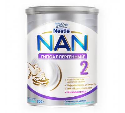 Cухая молочная смесь NAN 2 гипоаллергенный, с 6 месяцев, 400 г